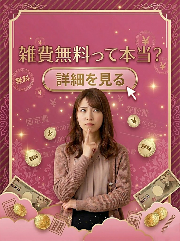 当店は雑費取りません！